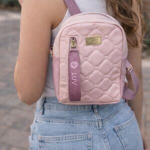 Betsey Johnson Pink Quilted Backpack